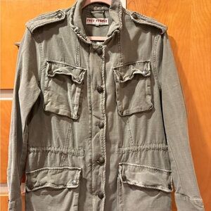 Free People Green Army Utility Jacket Women’s Medium